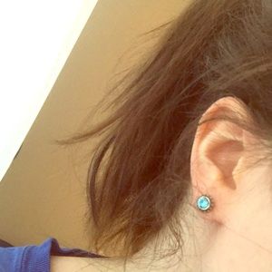 Brighton light blue studs